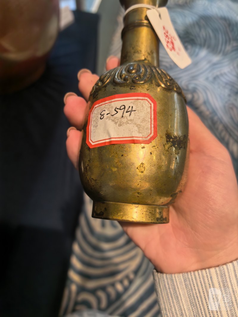 清 铜香瓶 - 图5